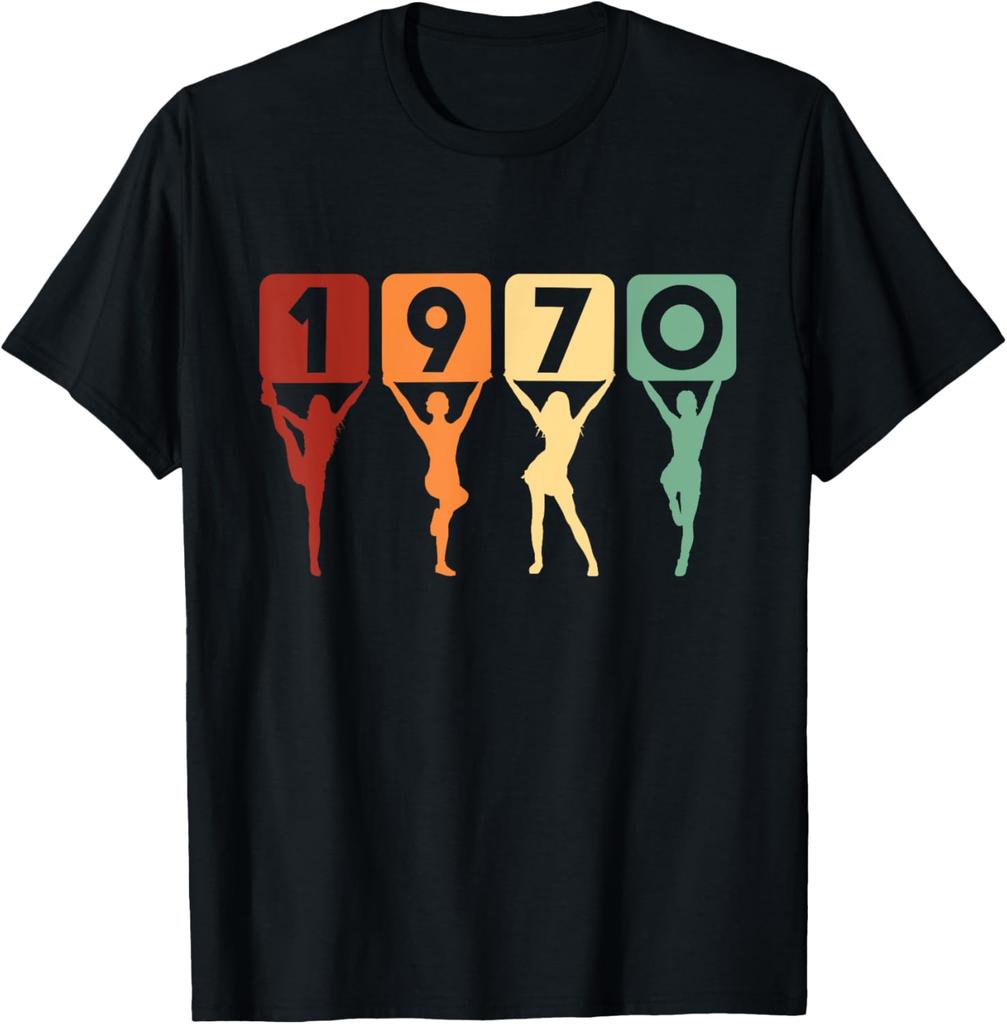 55 Year Old Made In 1970 Floral 55th Birthday Women T-Shirt Printed Graphic T Shirts Streetwear Outdoor Pullover