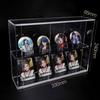Acrylic Display Case,Display Cabinet for Mini Figures,Clear Desktop Storage Box Cabinet Organizer for Toys,Collections and Stone