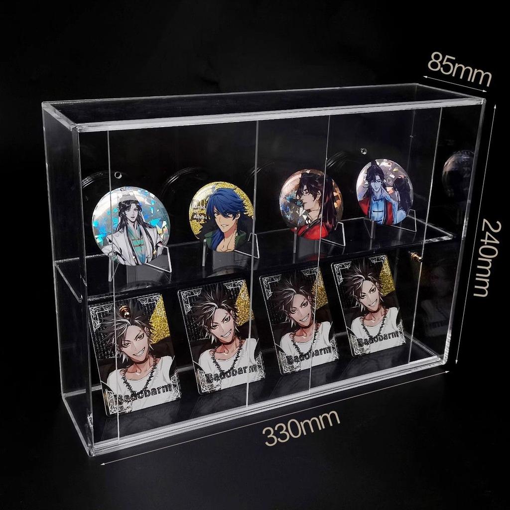 Acrylic Display Case,Display Cabinet for Mini Figures,Clear Desktop Storage Box Cabinet Organizer for Toys,Collections and Stone