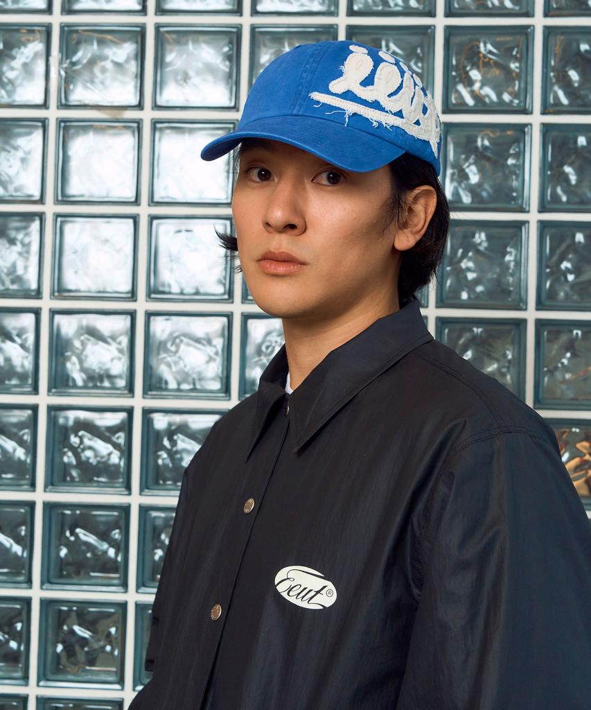 Iuteu Applique Eeut Ball Cap / Blue