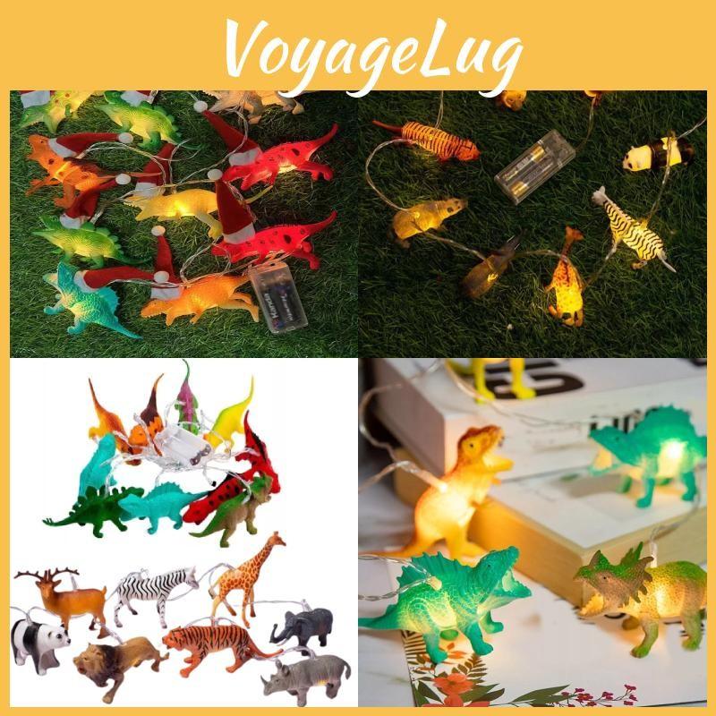 Led Christmas Dinosaur String Lights Night Light Children Bedroom Decor Party