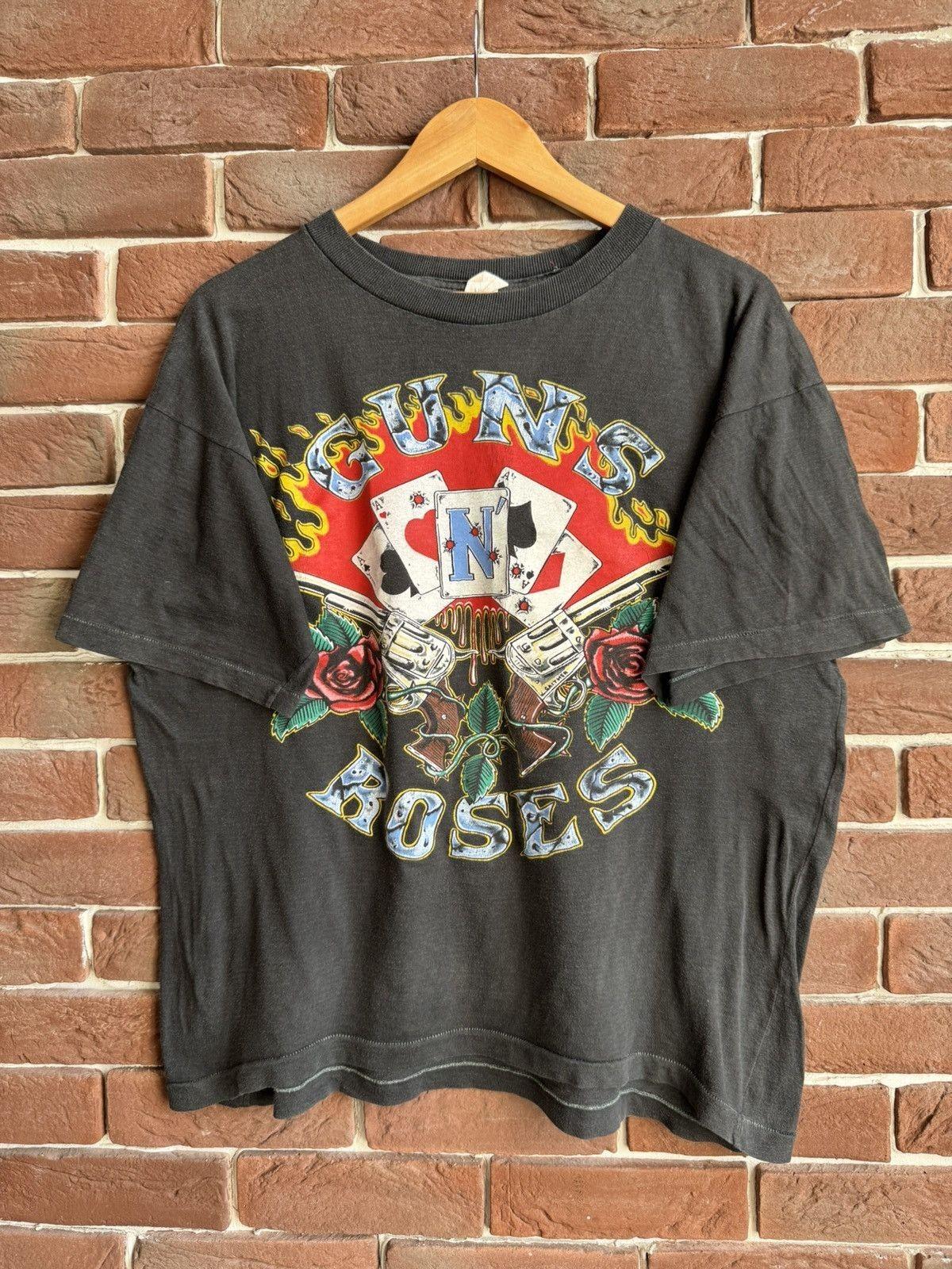 Vintage 90s Guns N Roses Use Ilusion Rock Band Shirt Black Unisex T-Shirt S