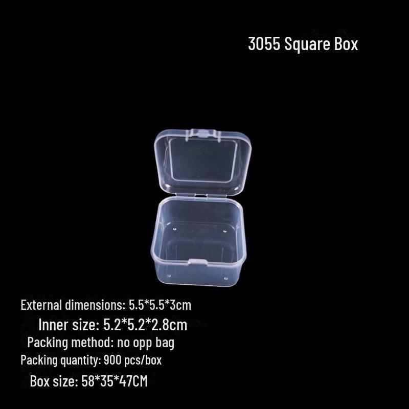 Caja de exhibición y almacenamiento de hardware de plástico transparente