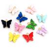 10pcs 14x16mm Acrylic Butterfly Charms Alloy Metal Charm Pendant For Necklace Bracelet DIY Jewelry Making Accessories Findings