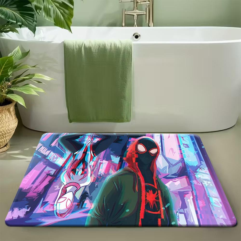 Marvel Door Mat Spider Man Extra Large Bathroom Rug Doormat Comfortable Standing Desk Mat Entrance Doormat Valentine S Day & 40x60cm