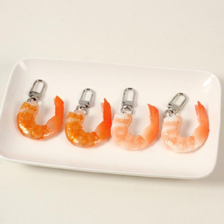 Imitation Shrimp Key Chain Creative Food Keyring Funny Scene Bag Hangings Decor