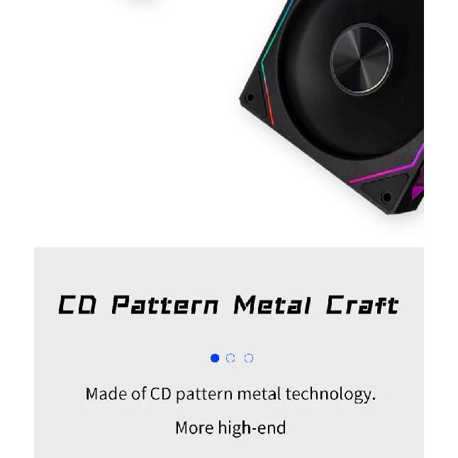 LDPCSJ Prism 4RS 120mm ARGB PC Case Fan with Infinity Mirror Design Motherboard Sync 4PIN PWM CPU Cooler Ventilador Fuel Injectors 6