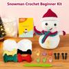 Crochet Kits Christmas Snowman Craft Supplies Easy Crochet Kit With Video Tutorials For Teens Women Men Home Relaxation Holiday