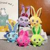 18-20cm Sunny Bunnies Plüschtier gefüllter Ballförmiger Cartoon-Hase Geschenk für Mädchen Jungen Kinder Erwachsene Heimdekoration