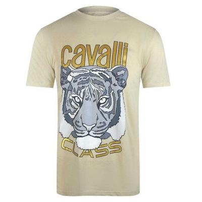 Męski T-shirt Cavalli Class z tygrysem