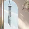 12 Tubes Rotating Solid Wood Aluminum Pipe Wind Chime Waterproof 12 Pipe Classic Matching Music Wind Chime Home Decoration
