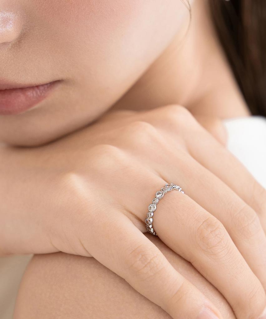 Tatiana Multi Flower Prong Cubic Ring Cr2802