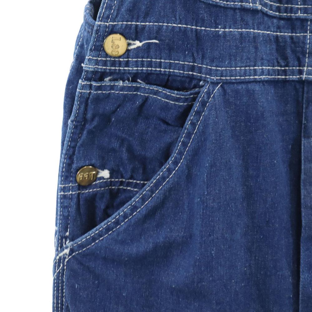 Lee 80s Made in USA Vintage denim Overall Button fly Men's Used