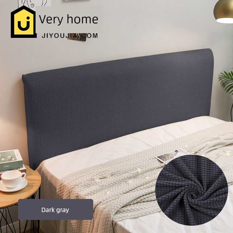 

Всесторонне обтянутая ткань Универсальный утолщенный прикроватный чехол Мягкая сумка Простой современный европейский стиль Пылезащитный защитный чехол Комплекты Эластичный чехол для кровати Dark gray(Dark gray-Fleece) Small size headboard