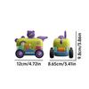 4 Pack Inertial Cartoon Gear Whistle Toy Cars Educational Crawling Toy Cars Slide Proof Boy/Girl Perfect Birthday Gift Christmas Gift Halloween Gift