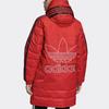 Adidas Originals Warm Mid-Length Casual Sports Hooded Down Jacket Women Jacket Light-Crimson FL0046