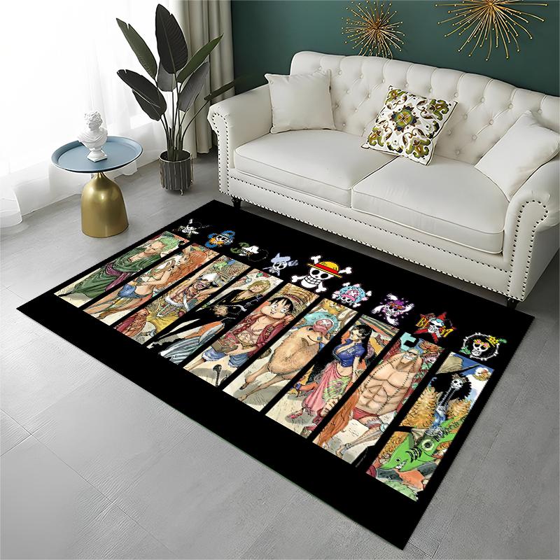 Anime Zoro One P-Piece Cartoon Carpet Rug for Playroom Bedroom Living Room Sofa Home Decor,kid Area Rug Non-slip Floor Mat