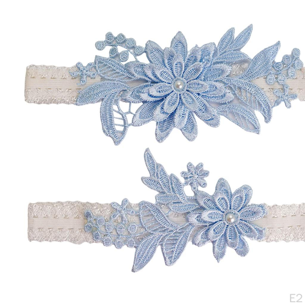 2 Sets Braut-Strumpfhalter im Married Lace Tanz-Set