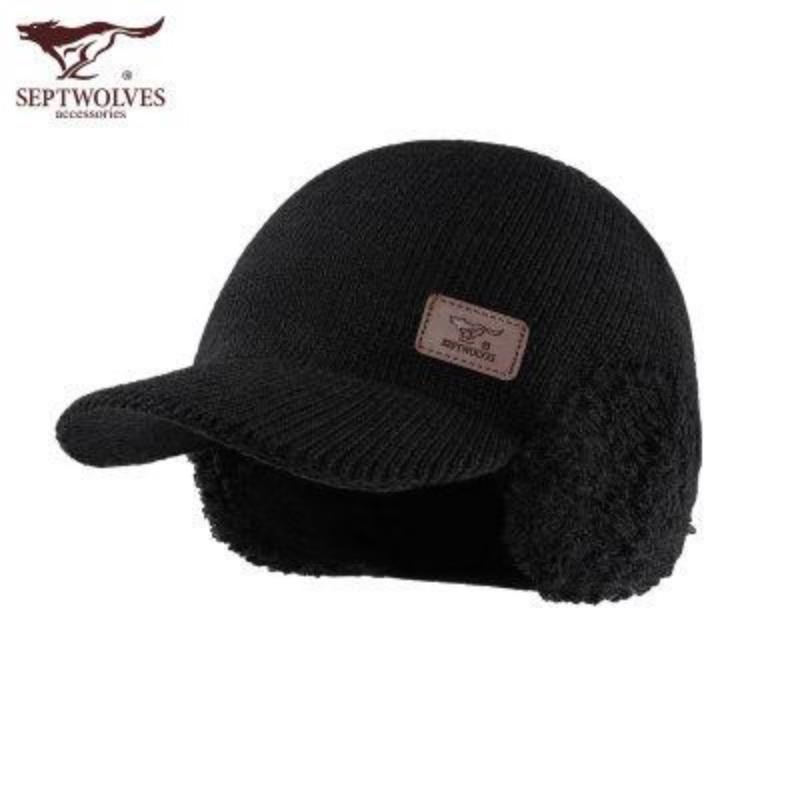 

Мужская зимняя теплая бейсболка с ушами Qipilang