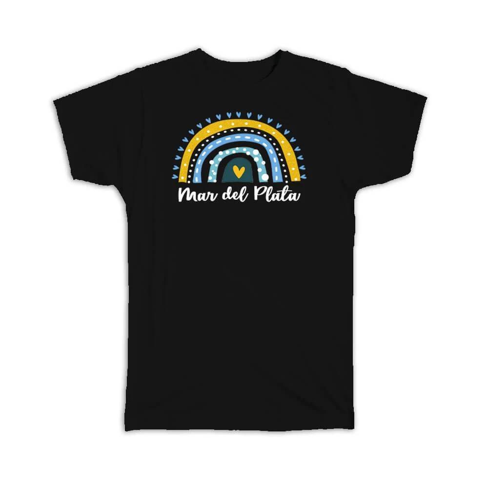 Gift T-Shirt : Mar del Plata Argentina Argentinian Rainbow S