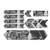 ENLEE 10PcsSet Bike Frame 3D Night Reflection Removeable Sticker Bike Paster Guard CoverBeauty