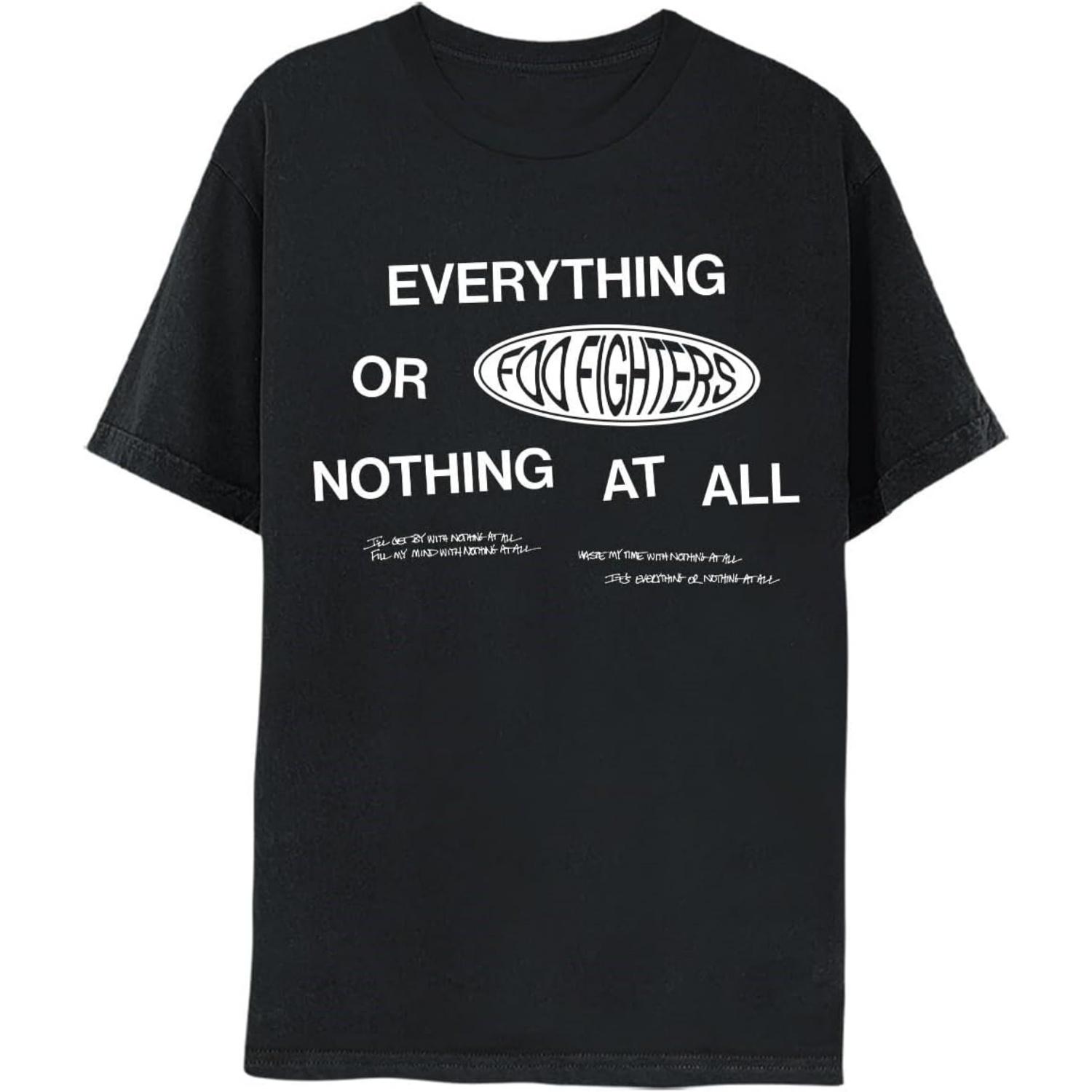 

Foo Fighters Unisex-Adult Official Merch Everything Or Nothing at All Tee S чёрный