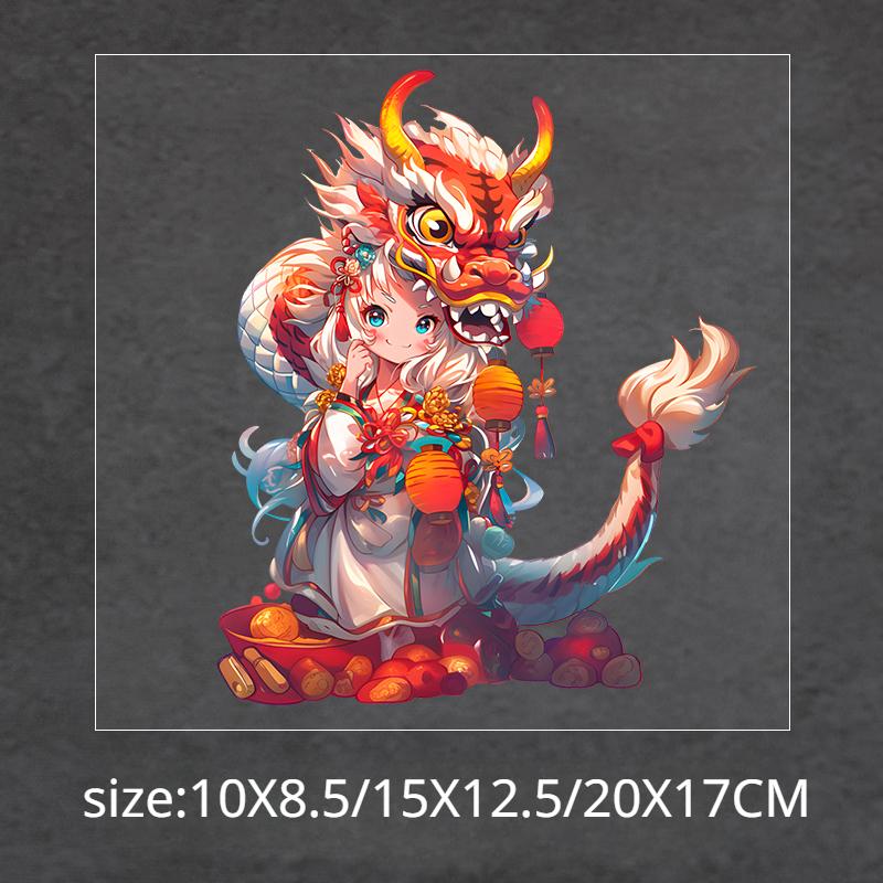 Dragon Totem Country Tide Car Decals Window Bumper Windshield Scratch Covering Decor Motorcycle Front Cowl Fuel Tank Decals