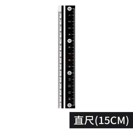 Ruler set ruler 15cm semicircle protractor transparent triangle ruler student stationery multi-function drawing