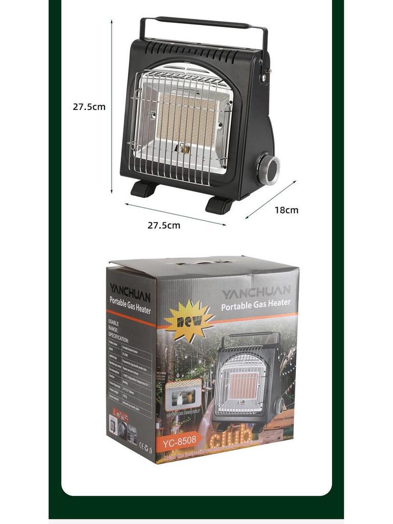 Portable Gas Cassette Heater for Camping Tents