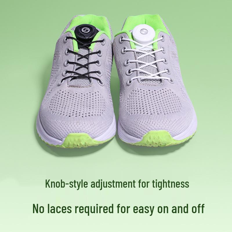 Adult & Kids Twist Buckle No-Tie Casual Sneakers with Automatic Rotating Shoelaces