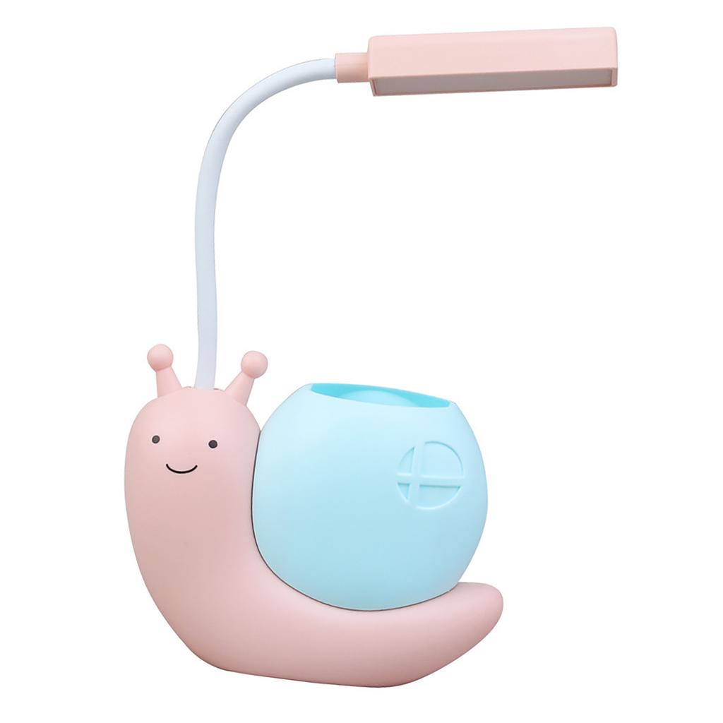 Cartoon LED Desk Lamp Gentle Brightness Rechargeable Eye Caring Study Lamp Night Light for Kids Bedroom