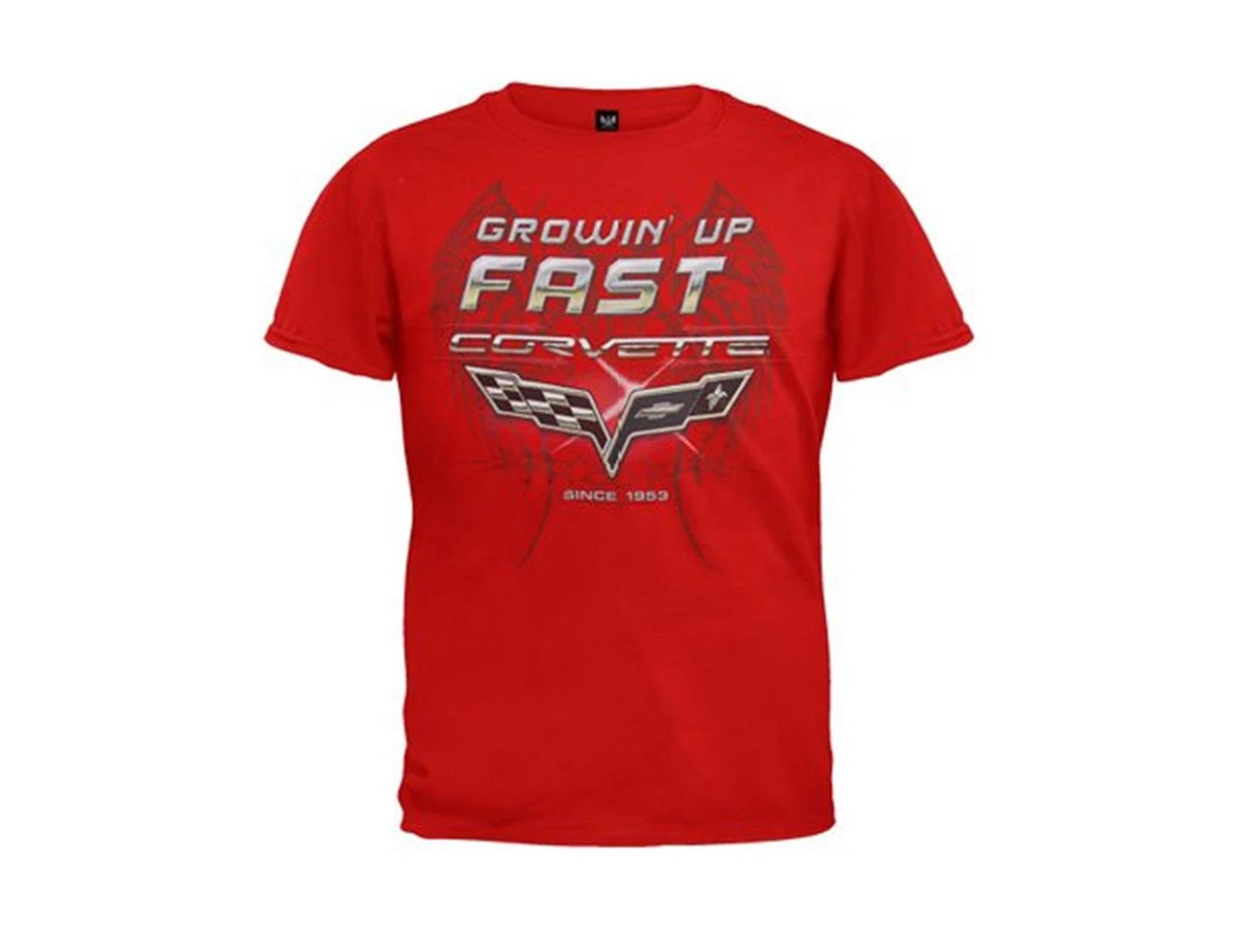 Corvette Growing Up Fast GM Boys TEE T-Shirt AMERICAN MUSCLE CARS L