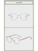 2023 Trendy Cat-Eye Glasses: Hot-Selling Xiaohongshu Frame, Anti-Blue Light, Plain Mirror for Students and Netizens