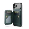FIERRE SHANN 028 For iPhone 17 Pro Case Magnetic Detachable Card Slots Leather Back Cover
