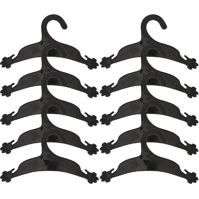 Pet Clothing Hanger, 10PCS Plastic - Skid Dog Puppy Cat Clothes Clothing Rack for Small Animals