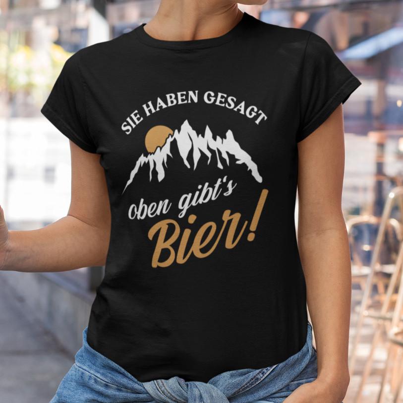 

You Said Up There s Beer Funny Mountains Comedy Fun Fun Women s T-Shirt 3XL