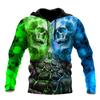 Men's Four Seasons Fashion 3D Printed Hoodie 3D Skull Print Men's Fashion Men's Horror Hoodie Top 2026 Ropa Barata