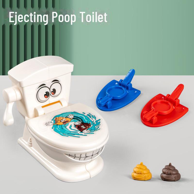 

Мини-игра с проекцией какашек в туалете - забавная игрушка-трюк для детей R138-43A Ejection Poop Toilet