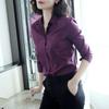 Spring Autumn Cotton White Shirt Women's Korean Version Slim Fit Long Sleeved Workwear Shirt Work Clothes Professional Formal Top