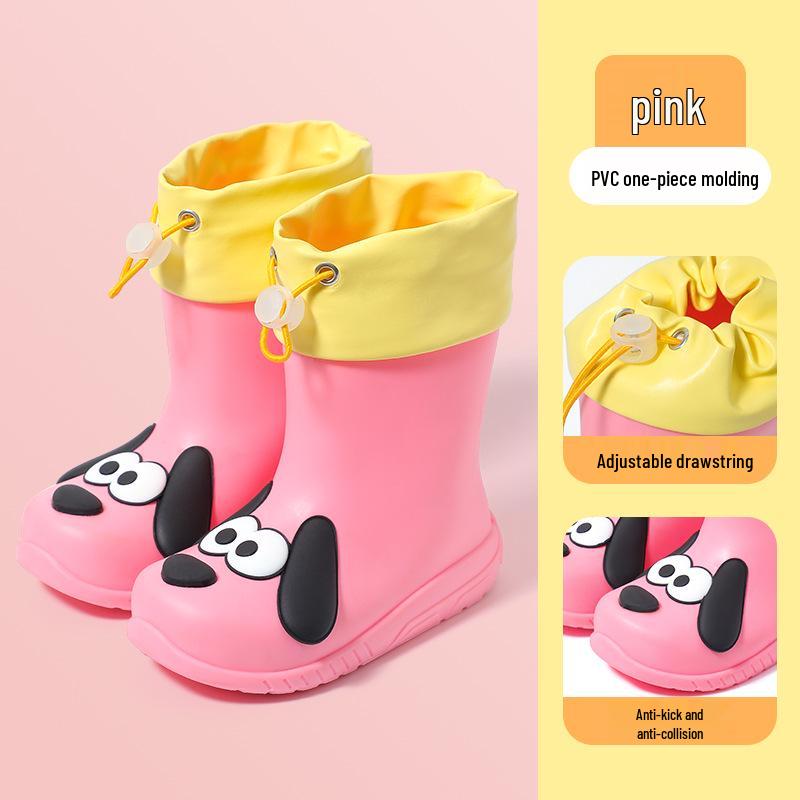 Cartoon Kids' Waterproof Rain Boots - Cute and Trendy for All Seasons
