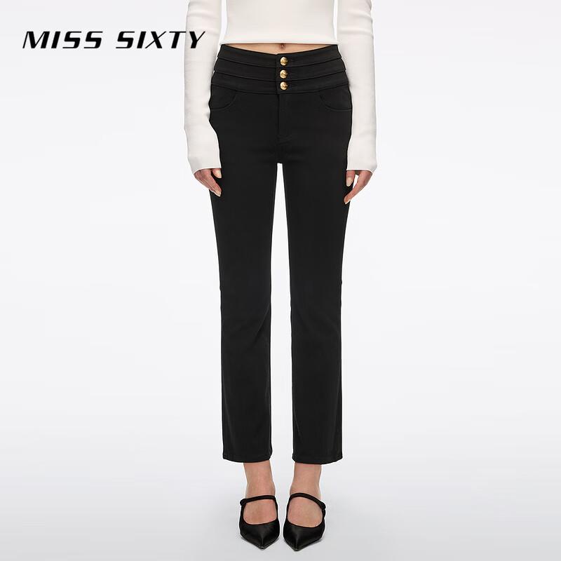 

MISS SIXTY Women s Three-Ring Waist Flare Jeans 25