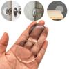 24pcs Door Handle Bumper Pad Self Adhesive Transparent Silicone Wall Protector Anti Bump Washable Reusable Round Door Stopper