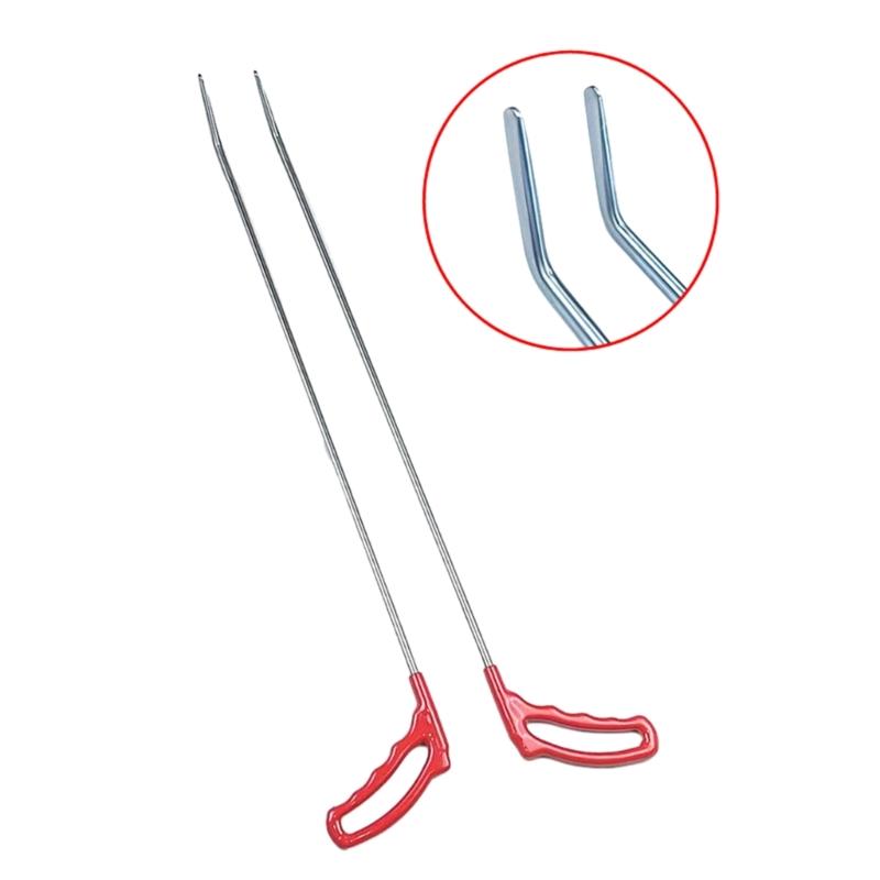 2Pcs/8Pcs Car Body Repair Removal Tools Automotive Door Dent Repair Hooks Stainless Steel Push Rods Kits