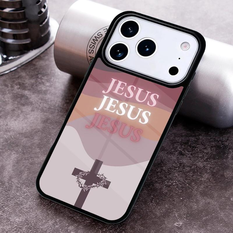 Jesus Love God Phone Case for iPhone 17 16 15 Pro Max Air 14 13 12 11 Plus Shockproof Cover
