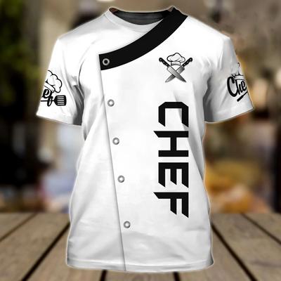 Männer T-shirt Chef Breite Übergroßen Tops Punk 3D Print T Shirt Männlich Casual Mode Sommer Rundhals Kurzarm Täglichen