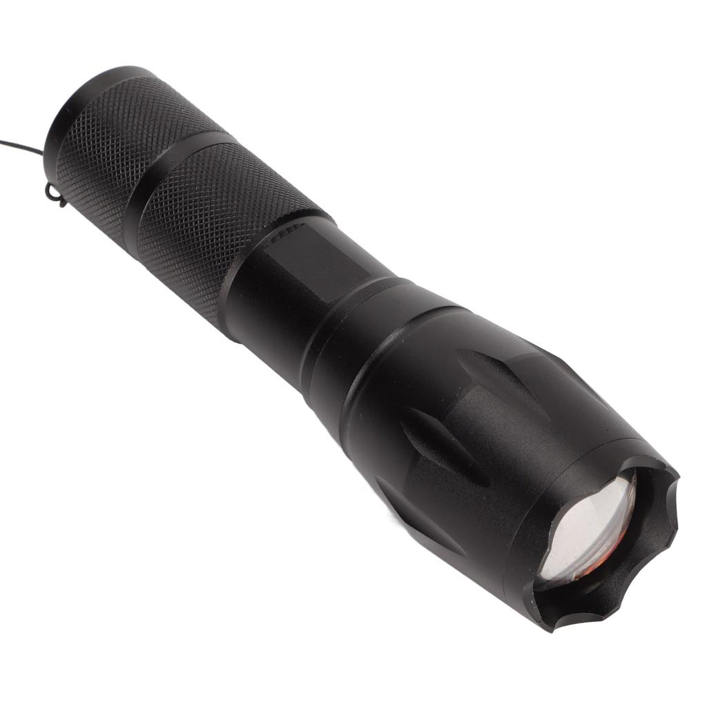 LED Sterk Lommelykt 5 Lysmoduser 2000LM IPX5 Vanntett Teleskopisk Zoombar Lommelykt for