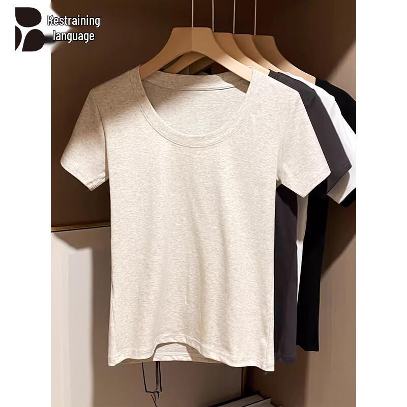 Women's Pure Color Slim-Fit Cotton T-Shirt