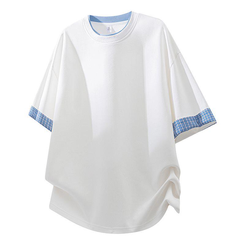 Men s 2026 Summer Striped Casual Short-Sleeve Layered-Look T-Shirt XL