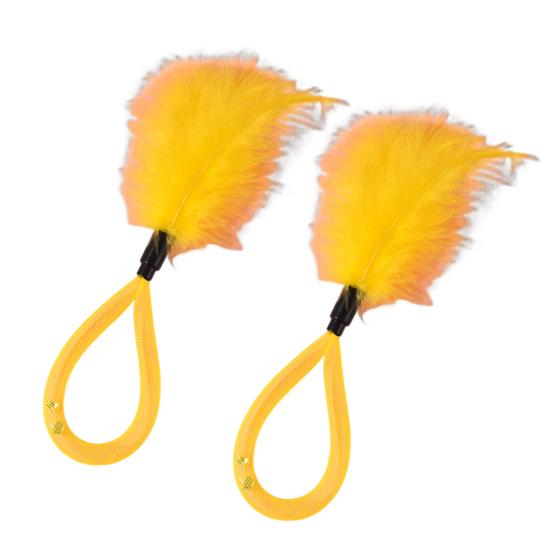 2Pcs Feather Cat Toys with Bells Interactive Spring Teaser Wand for Kittens Cats Interactive Cat Hunting Instinct Play Toy Colorful Pet Supplies