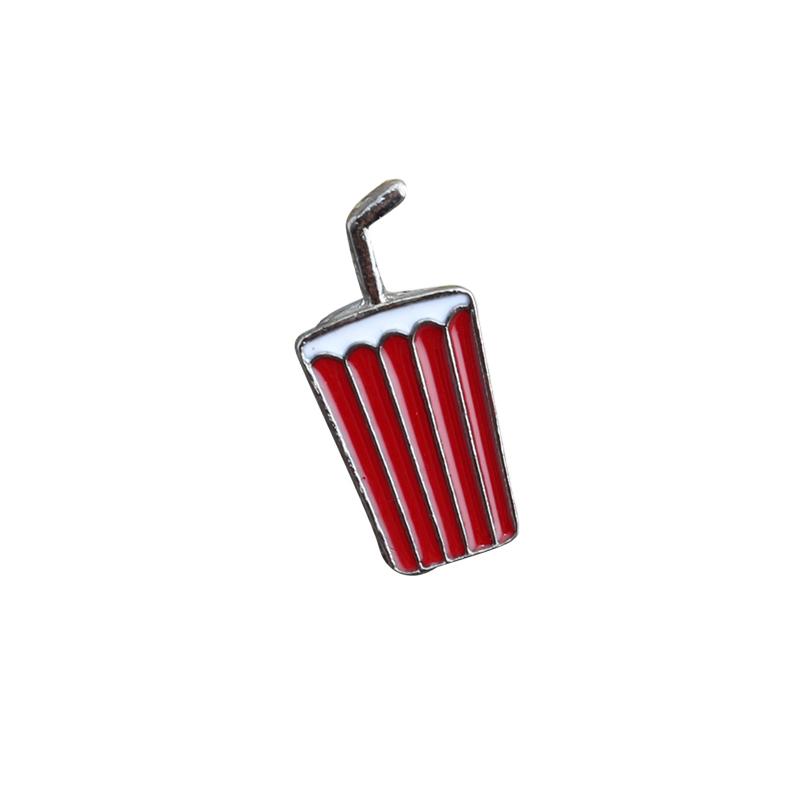 

13 Style Snack Brooch Burger Pizza Chicken Drinks Coffee Popcorn French Fries Hot Dog Enamel Pins Food Brooche For Women Jewelry